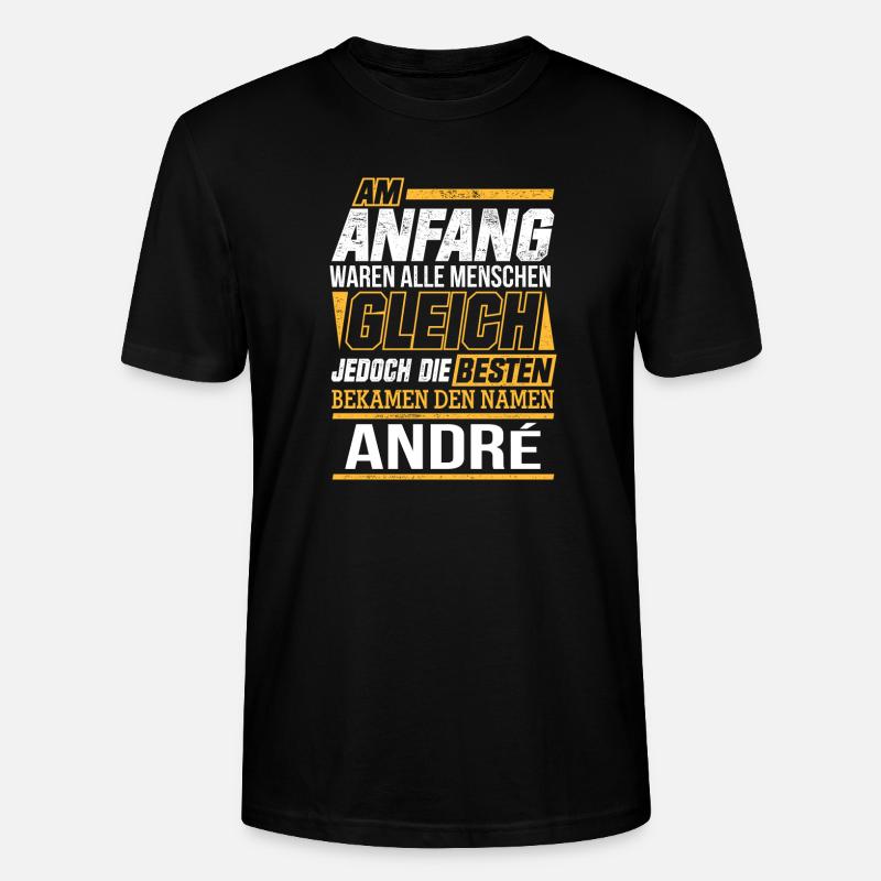 ANDRÉ - Stanley/Stella Unisex Bio-T-Shirt CRAFTER - Schwarz