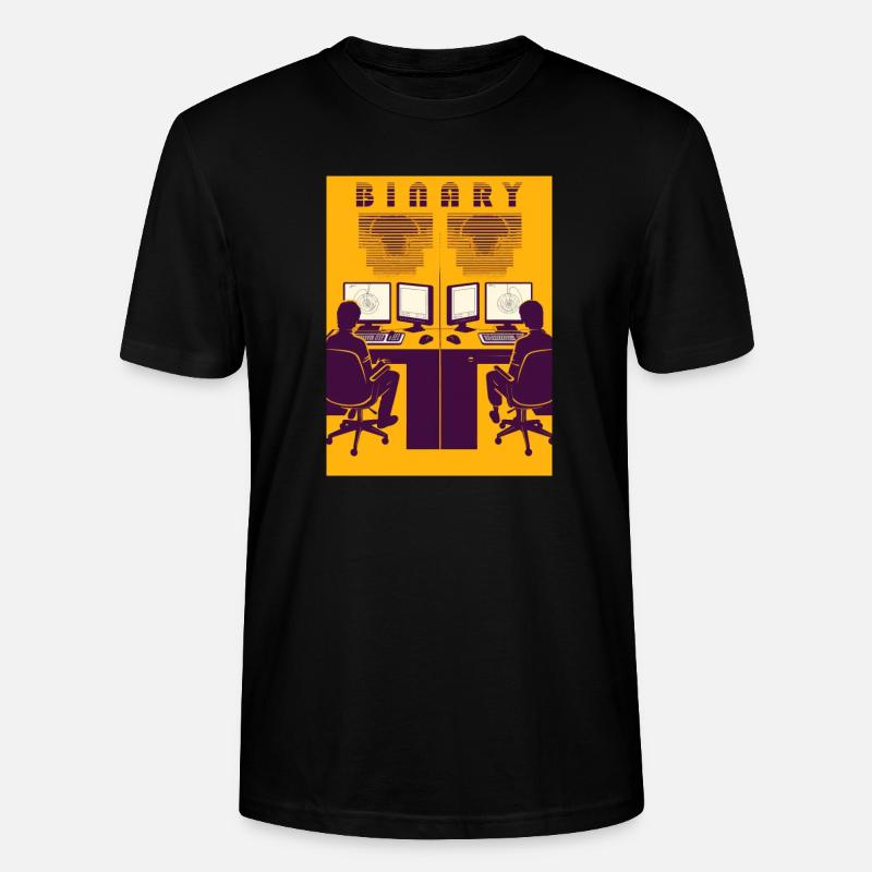 Binary - Stanley/Stella Unisex Bio-T-Shirt CRAFTER - Schwarz