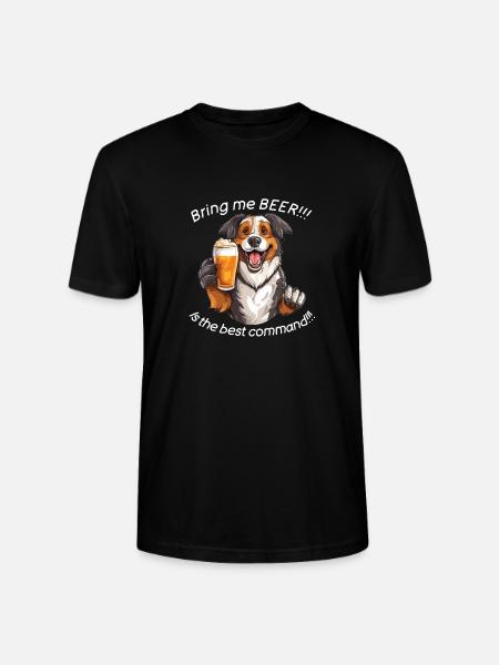 Beer Dog Bier Hund - Stanley/Stella Unisex Bio-T-Shirt CRAFTER - Schwarz