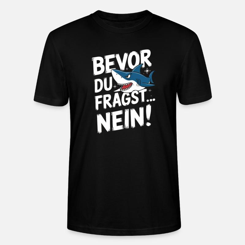 Requin Requin Requins Requin - T-shirt bio CRAFTER Stanley Stella Unisexe - noir