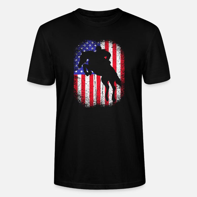 Saut d’obstacles Saut d’obstacles - T-shirt bio CRAFTER Stanley Stella Unisexe - noir