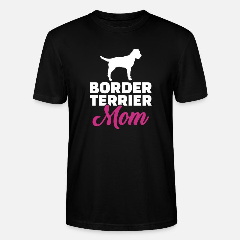 Border Terrier - Stanley/Stella Unisex Bio-T-Shirt CRAFTER - Schwarz