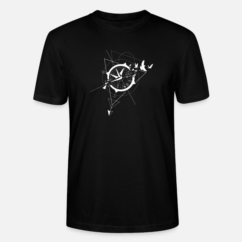 Kompass - Stanley/Stella Unisex Bio-T-Shirt CRAFTER - Schwarz