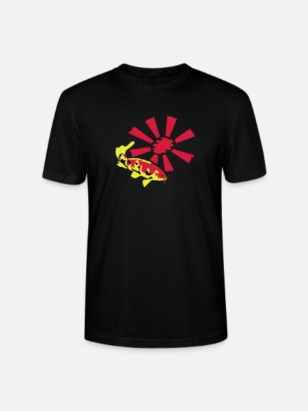 Koi Carp - Stanley/Stella CRAFTER Unisex Organic T-Shirt - black