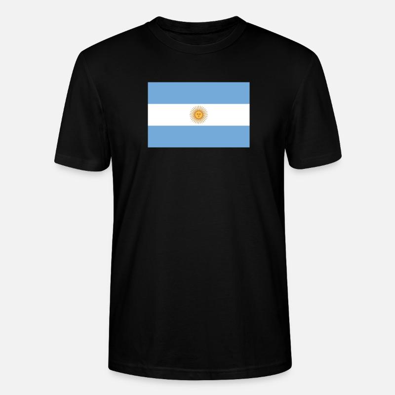 drapeau argentin - T-shirt bio CRAFTER Stanley Stella Unisexe - noir