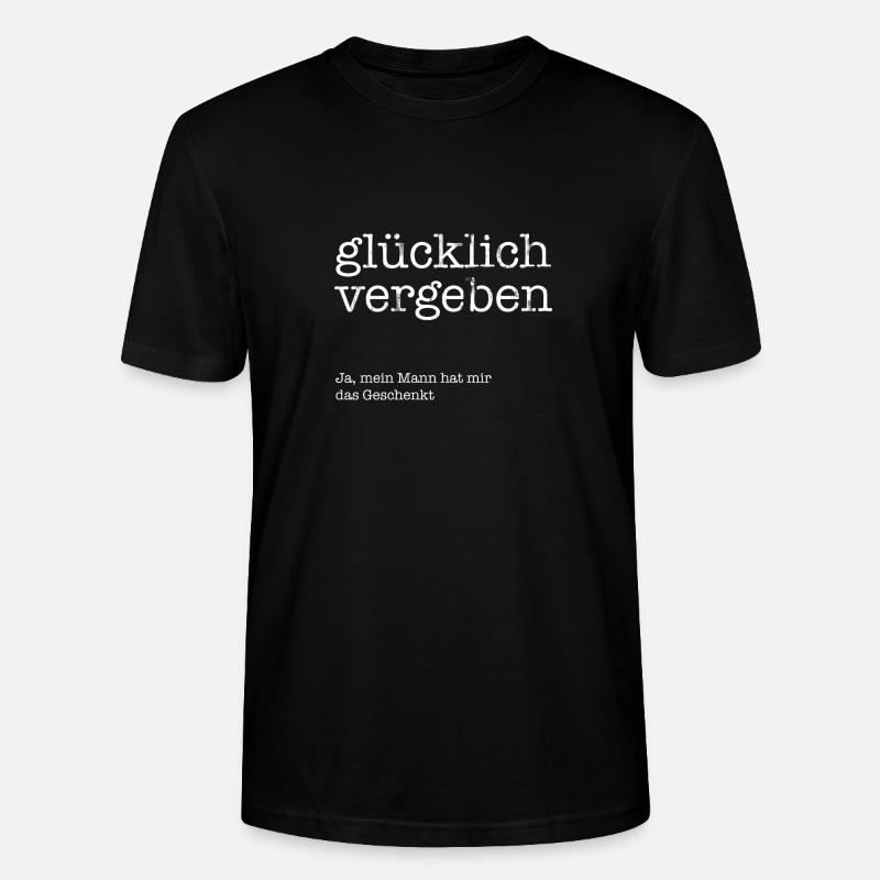 Glücklich vergeben! - Stanley/Stella Unisex Bio-T-Shirt CRAFTER - Schwarz