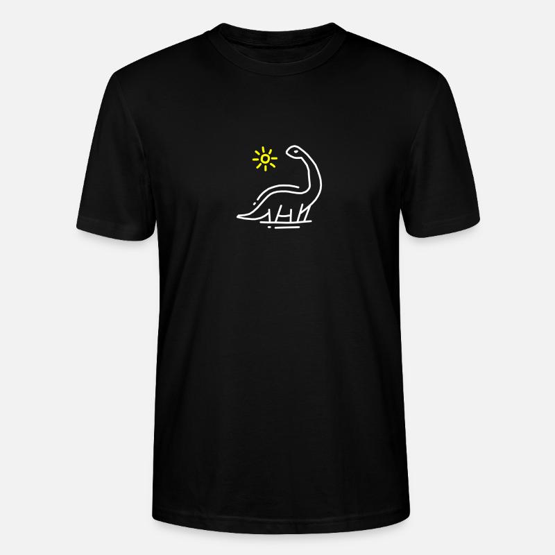 Dinosaurier - Stanley/Stella Unisex Bio-T-Shirt CRAFTER - Schwarz