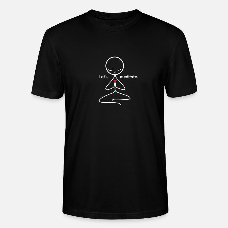 Meditation - Stanley/Stella Unisex Bio-T-Shirt CRAFTER - Schwarz