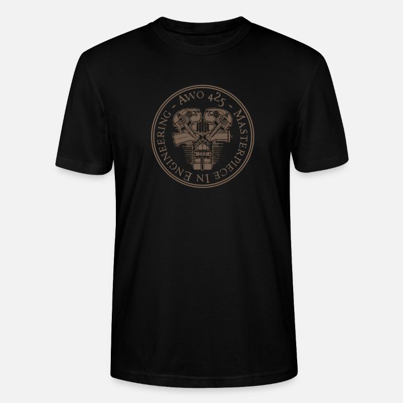 AWO 425 - masterpiece in engineering - brown - Stanley/Stella Unisex Bio-T-Shirt CRAFTER - Schwarz