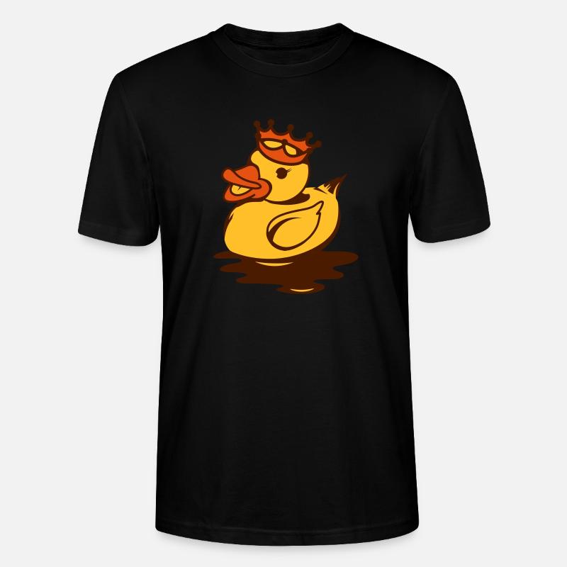 Eine Gummiente mit Krone - Stanley/Stella Unisex Bio-T-Shirt CRAFTER - Schwarz