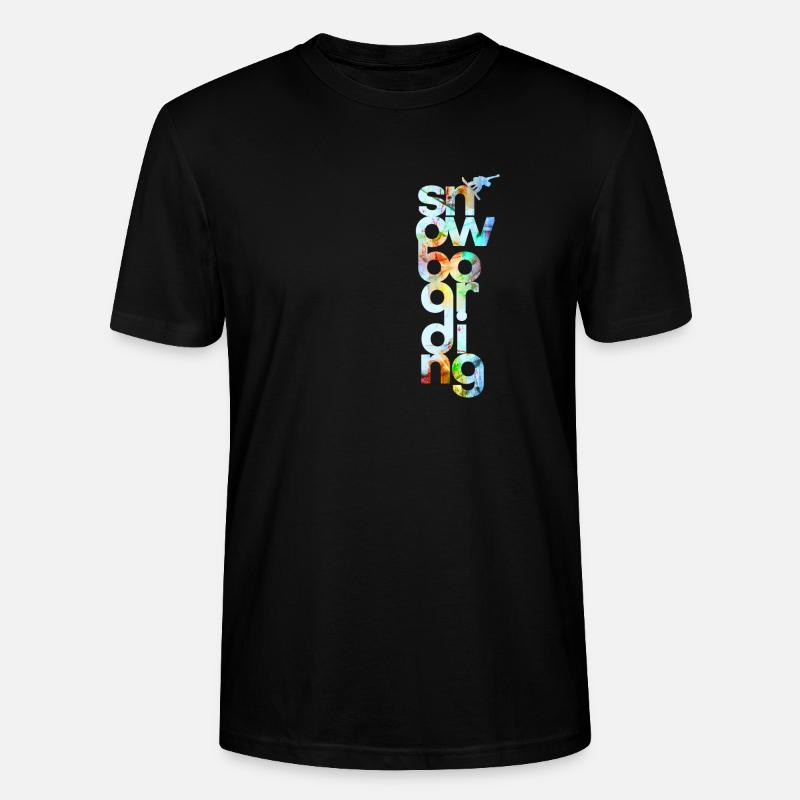 Snowboard - Stanley/Stella Unisex Bio-T-Shirt CRAFTER - Schwarz