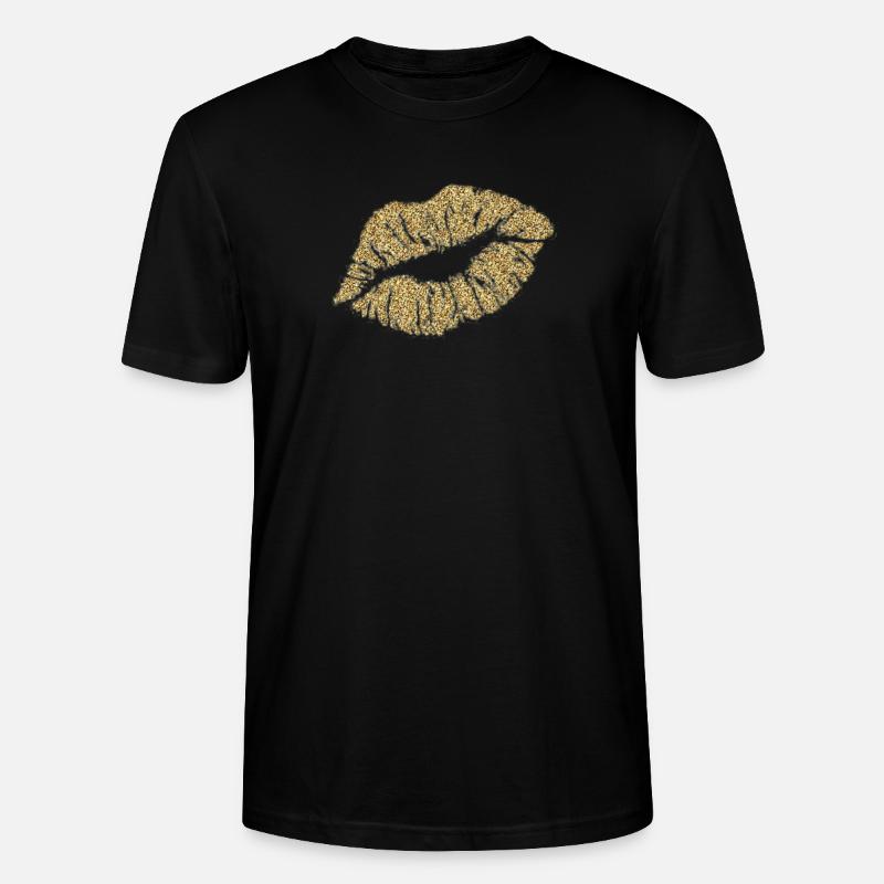 Baiser en or - T-shirt bio CRAFTER Stanley Stella Unisexe - noir