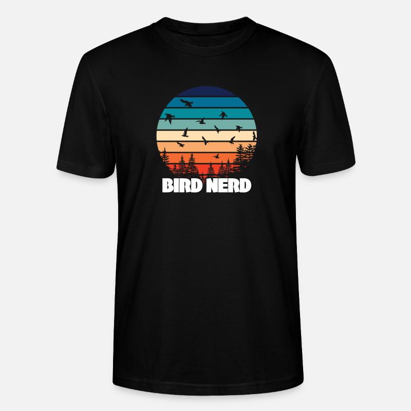 Vogelbeobachtung Vogel Nerd - Stanley/Stella Unisex Bio-T-Shirt CRAFTER - Schwarz