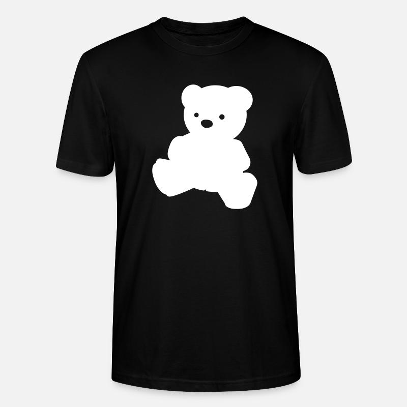 Ein einfacher Teddybär - Stanley/Stella Unisex Bio-T-Shirt CRAFTER - Schwarz