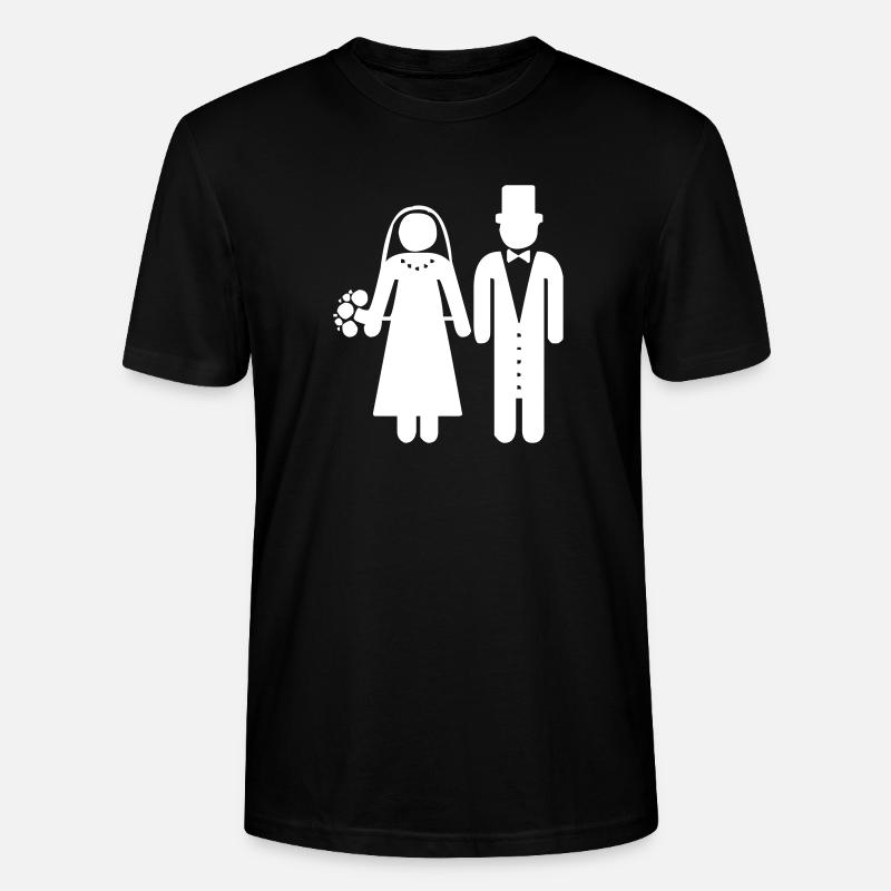 Ein Hochzeitspaar - Stanley/Stella Unisex Bio-T-Shirt CRAFTER - Schwarz