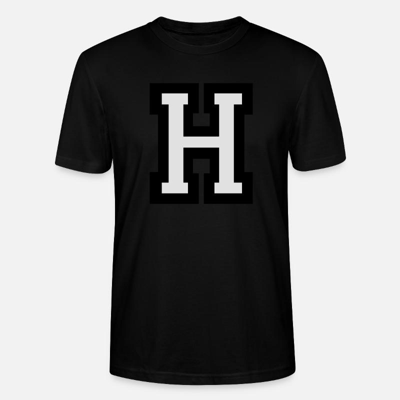 Buchstabe H - Stanley/Stella Unisex Bio-T-Shirt CRAFTER - Schwarz