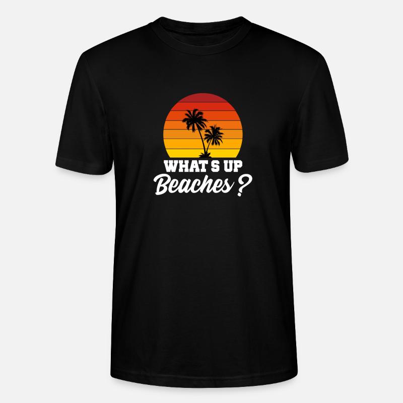 Whats up Beaches - Stanley/Stella Unisex Bio-T-Shirt CRAFTER - Schwarz