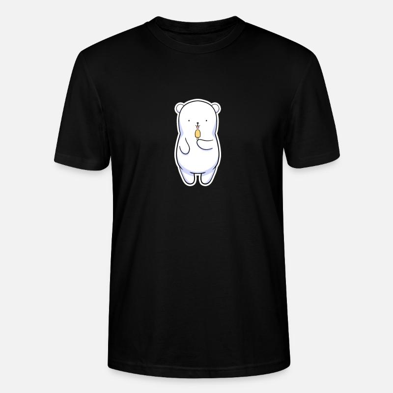 Eisbär - Stanley/Stella Unisex Bio-T-Shirt CRAFTER - Schwarz