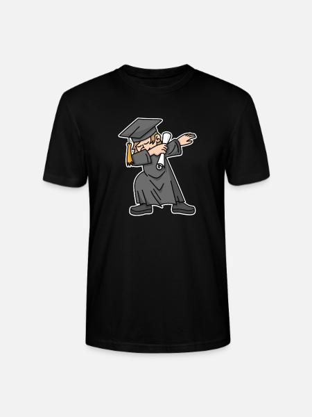 Pojke student dab dabbing examen skola - Ekologisk T-shirt CRAFTER unisex från Stanley/Stella - svart