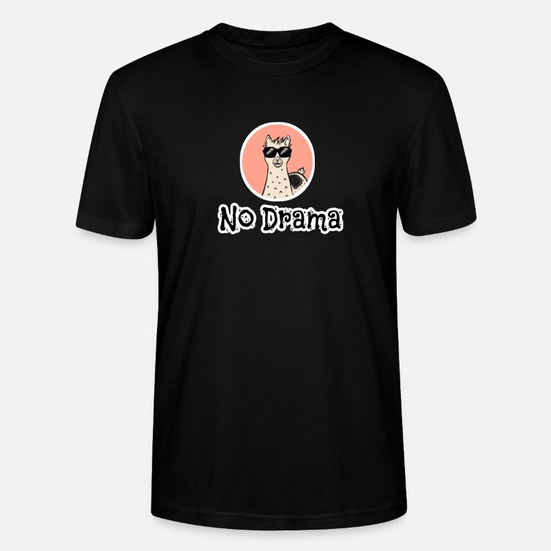 PAS DE DRAME LAMA - T-shirt bio CRAFTER Stanley Stella Unisexe - noir