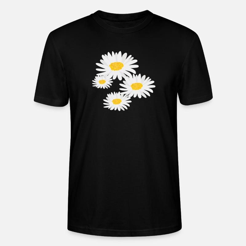 Blume Gänseblümchen - Stanley/Stella Unisex Bio-T-Shirt CRAFTER - Schwarz