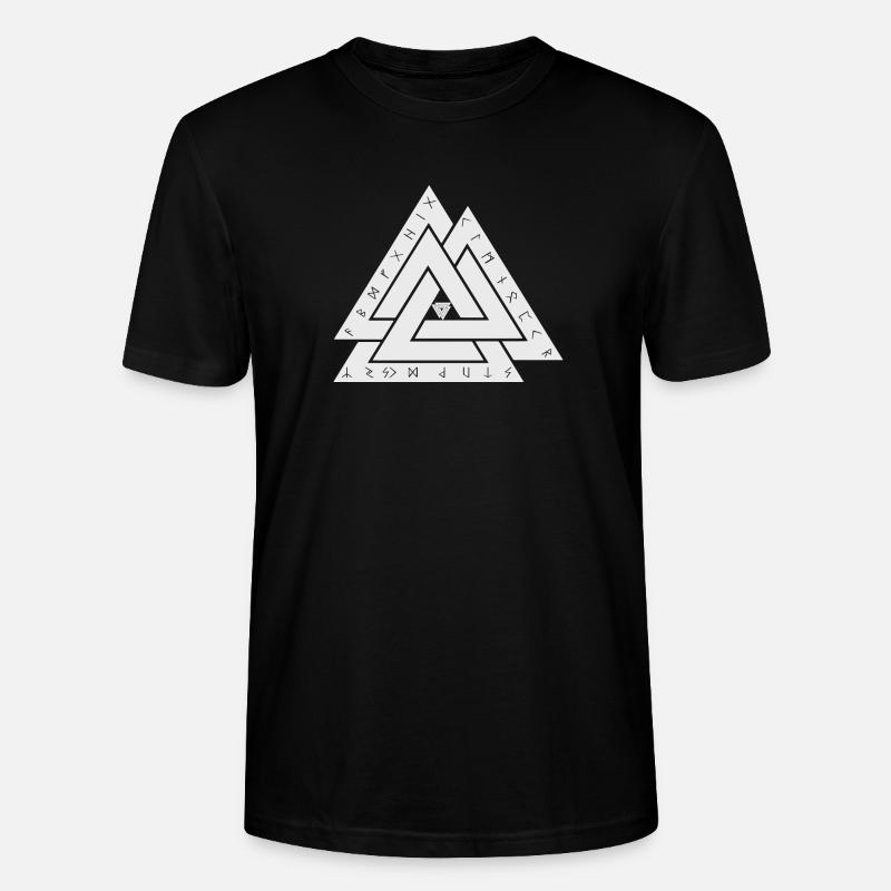 Valknut Wikinger Symbol - Stanley/Stella Unisex Bio-T-Shirt CRAFTER - Schwarz