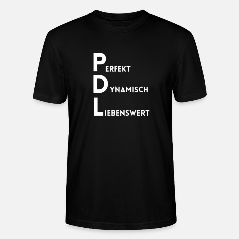 PDL Pflegedienstleitung Perfekt Dynamisch Lieben - Stanley/Stella Unisex Bio-T-Shirt CRAFTER - Schwarz