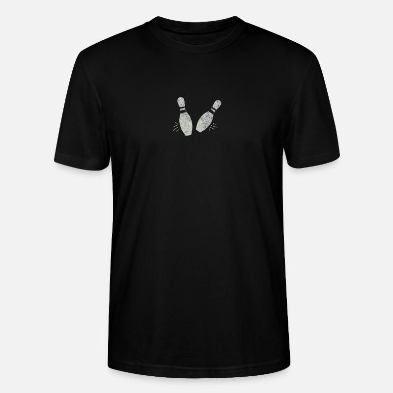 quilles de bowling - T-shirt bio CRAFTER Stanley Stella Unisexe - noir
