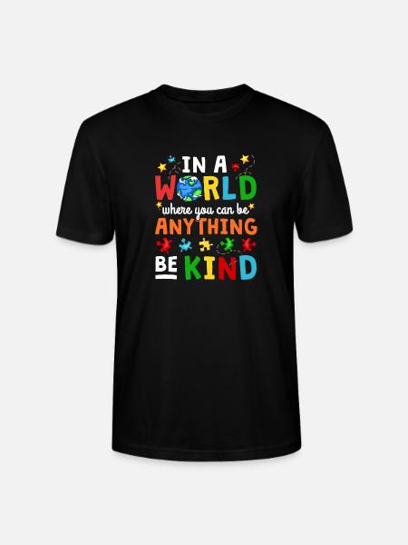 Autism awareness - Stanley/Stella CRAFTER Unisex Organic T-Shirt - black