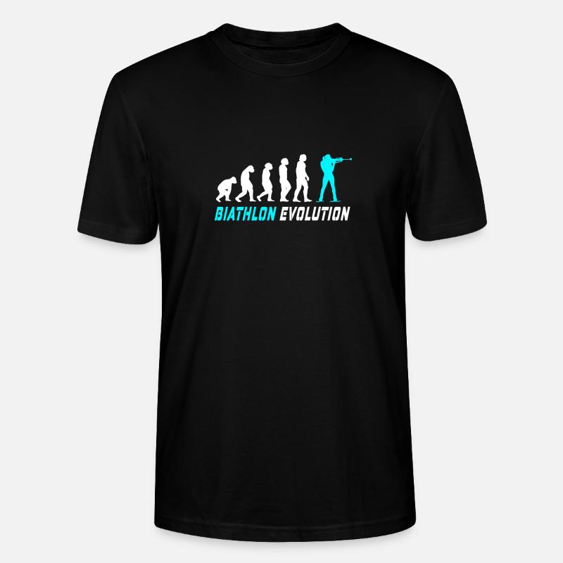 Conception / idée cadeau Evolution biathlon - T-shirt bio CRAFTER Stanley Stella Unisexe - noir