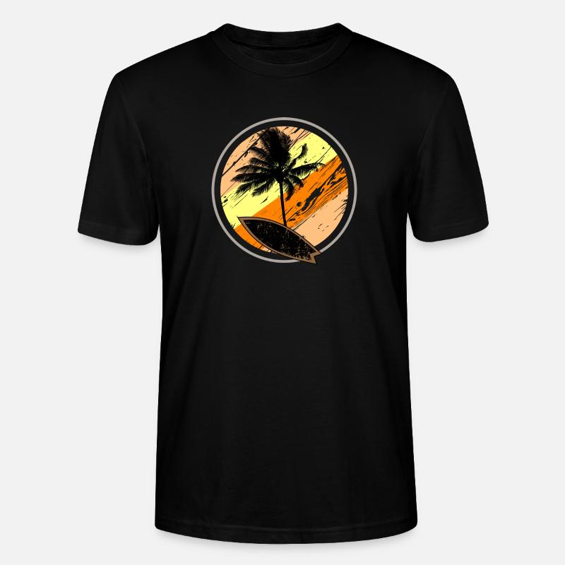Beach Surf Sun - Stanley/Stella Unisex Bio-T-Shirt CRAFTER - Schwarz