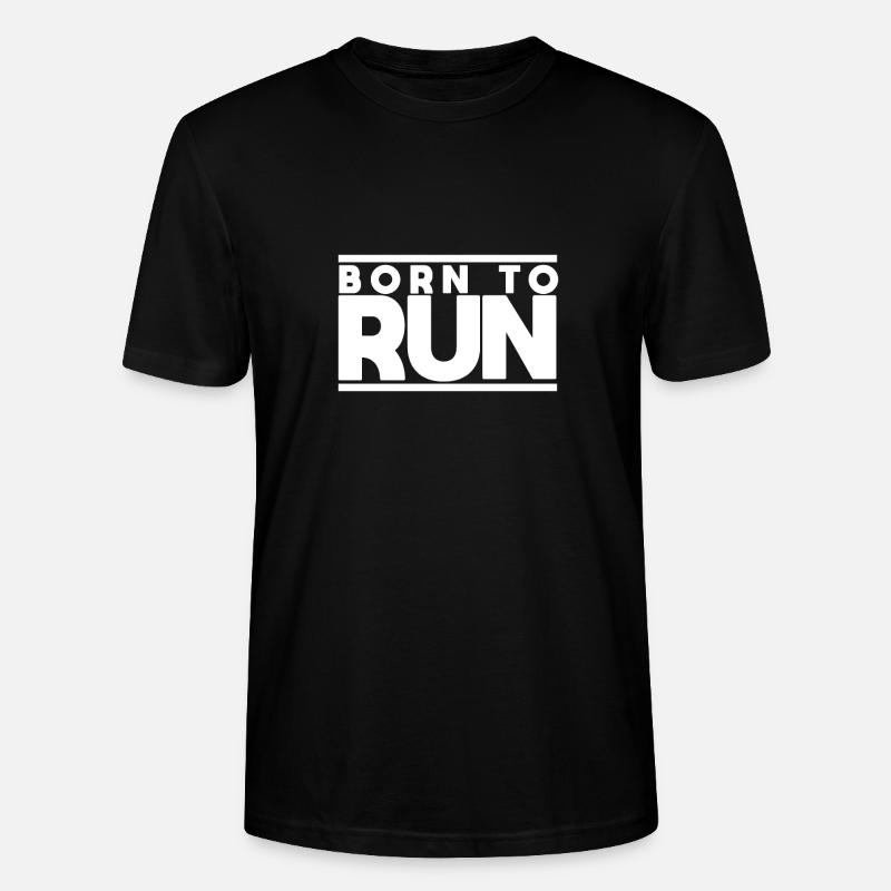 Né à la course - T-shirt bio CRAFTER Stanley Stella Unisexe - noir