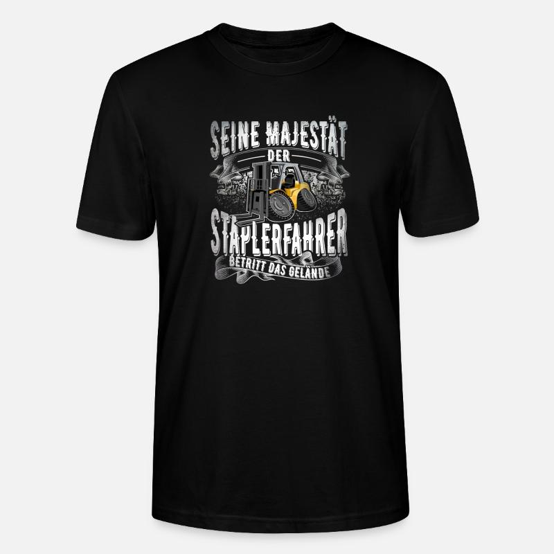 Staplerfahrer - Stanley/Stella Unisex Bio-T-Shirt CRAFTER - Schwarz