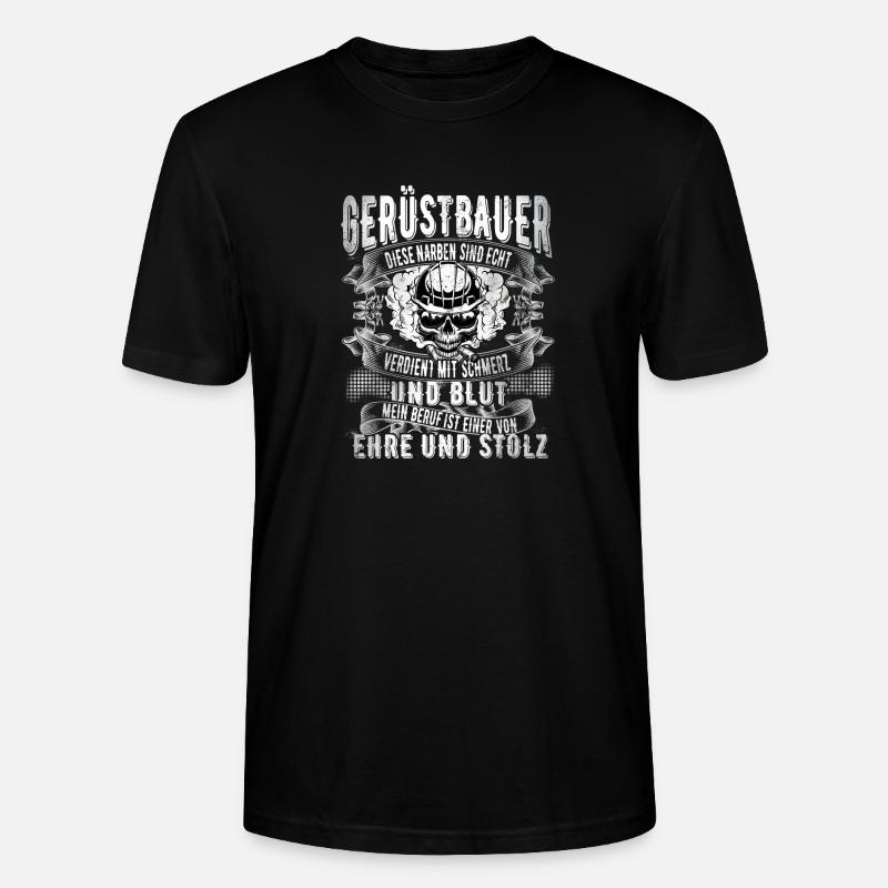 Gerüstbauer - Stanley/Stella Unisex Bio-T-Shirt CRAFTER - Schwarz