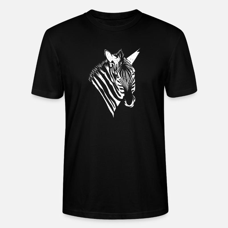 Zebra - Stanley/Stella Unisex Bio-T-Shirt CRAFTER - Schwarz