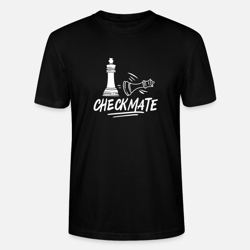 Chess checkmate chess player - Stanley/Stella CRAFTER Unisex Organic T-Shirt - black