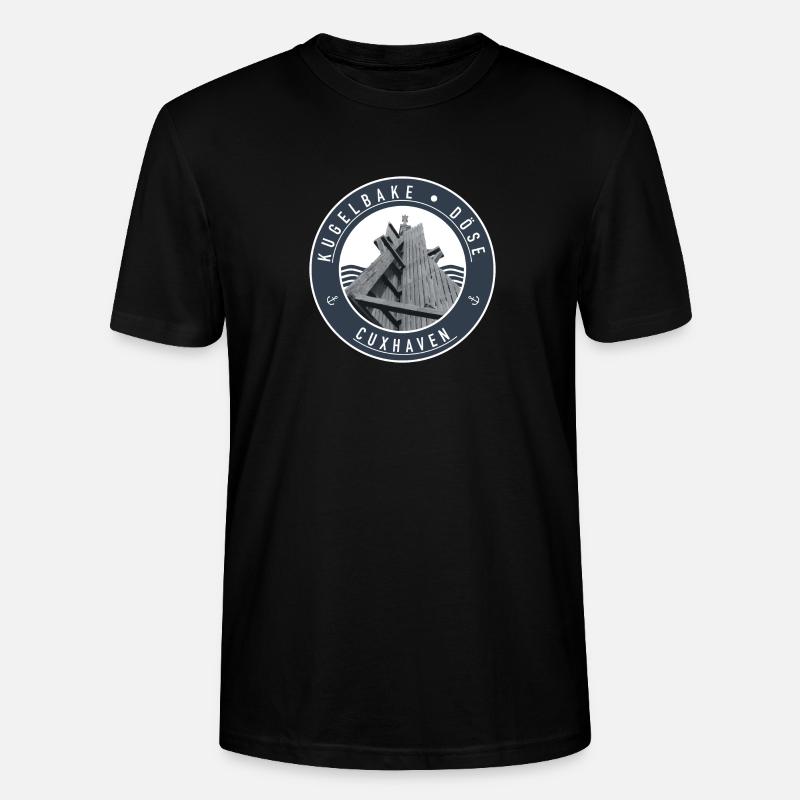 Kugelbake - Döse Cuxhaven - Stanley/Stella Unisex Bio-T-Shirt CRAFTER - Schwarz