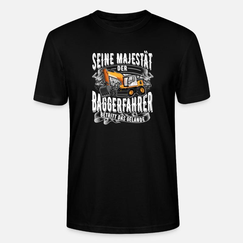 Baggerfahrer - Stanley/Stella Unisex Bio-T-Shirt CRAFTER - Schwarz