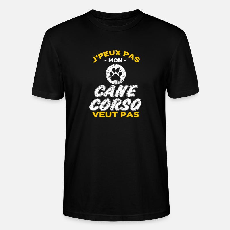 Cane Corso - T-shirt bio CRAFTER Stanley Stella Unisexe - noir