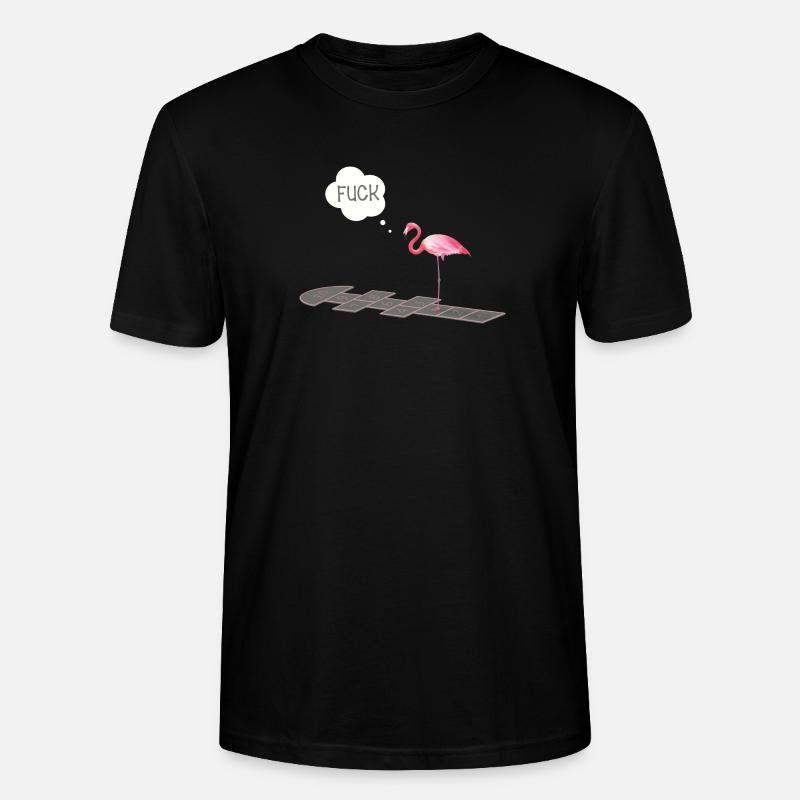Flamingo mit einem Problem - Stanley/Stella Unisex Bio-T-Shirt CRAFTER - Schwarz