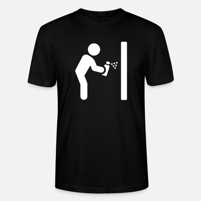 Graffiti Sprayer - Stanley/Stella Unisex Bio-T-Shirt CRAFTER - Schwarz