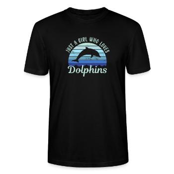 Dauphin dauphin - T-shirt bio CRAFTER Stanley Stella Unisexe - noir - Devant - Alina (178cm) & Michal (187cm)