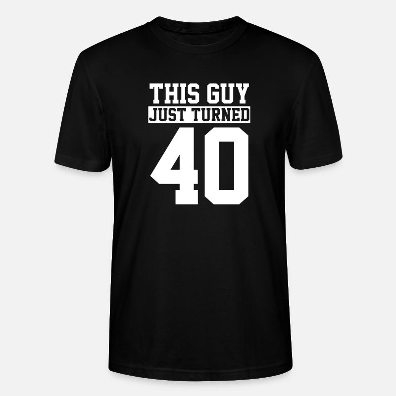 40e anniversaire Quarante ans - T-shirt bio CRAFTER Stanley Stella Unisexe - noir