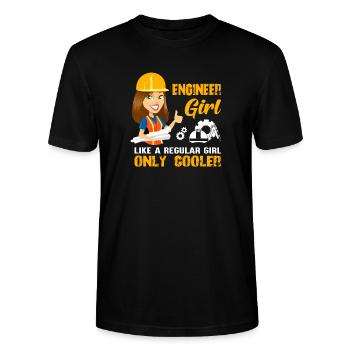 Ingenieur Frauen Damen Lustig - Stanley/Stella Unisex Bio-T-Shirt CRAFTER - Schwarz - Vorne - Alina (178cm) & Michal (187cm)