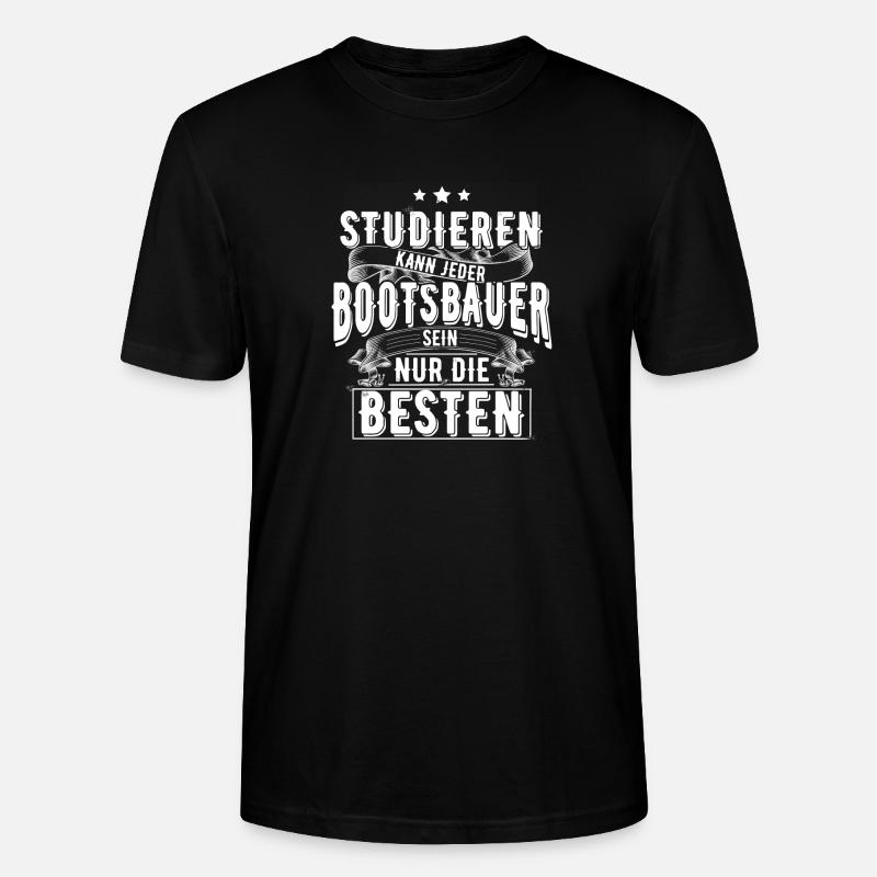 Bootsbauer - Stanley/Stella Unisex Bio-T-Shirt CRAFTER - Schwarz