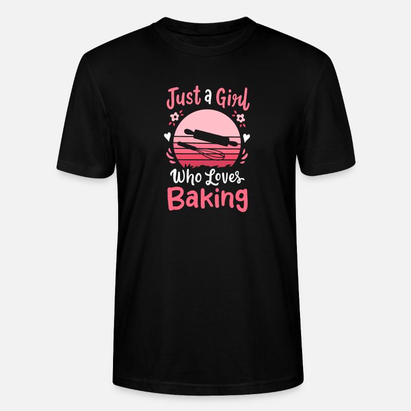 Backen Bäcker Retro - Stanley/Stella Unisex Bio-T-Shirt CRAFTER - Schwarz