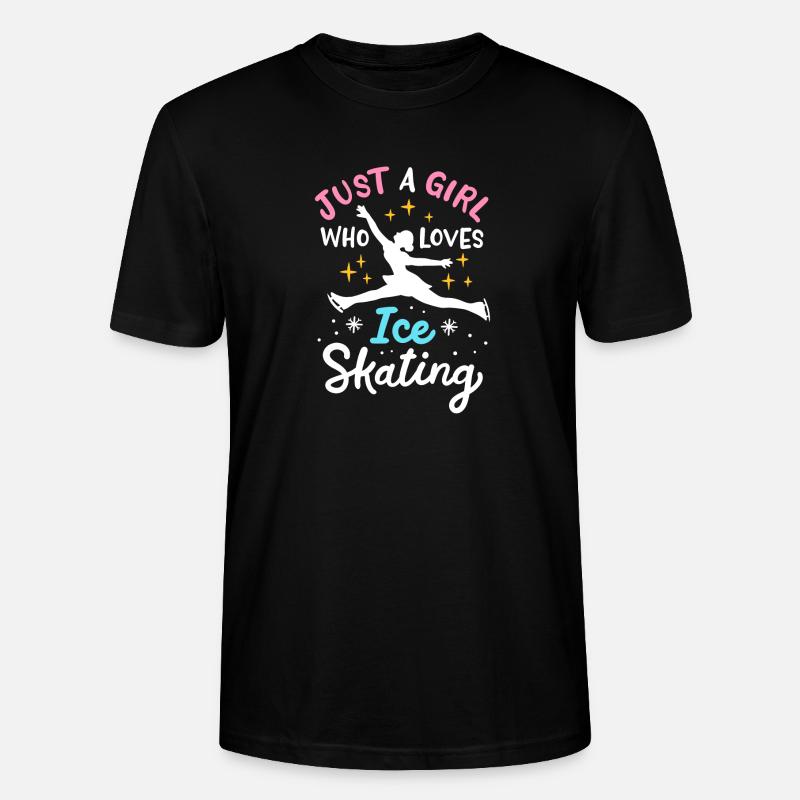 Eislaufen Eisläufer - Stanley/Stella Unisex Bio-T-Shirt CRAFTER - Schwarz