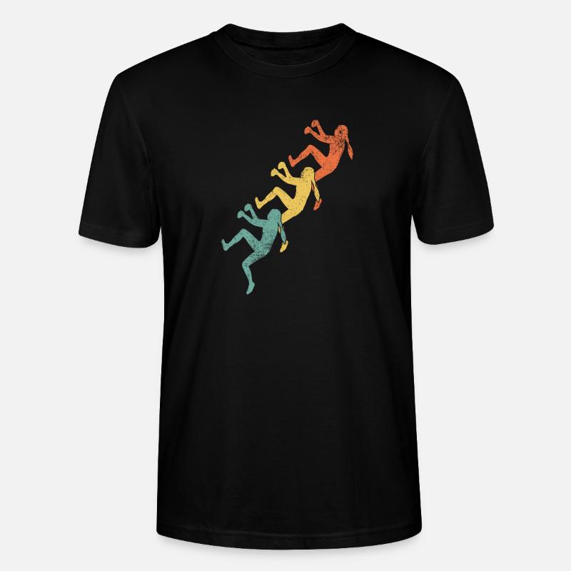 Klettern Mädchen Kletterer - Stanley/Stella Unisex Bio-T-Shirt CRAFTER - Schwarz