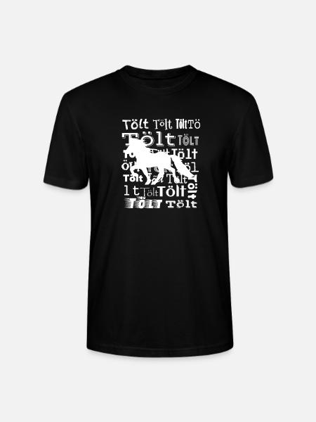Edles Islandpferd Tölt Statement - Stanley/Stella Unisex Bio-T-Shirt CRAFTER - Schwarz