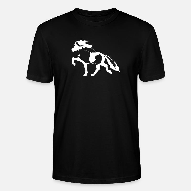 Schecke Islandpferd - Stanley/Stella Unisex Bio-T-Shirt CRAFTER - Schwarz